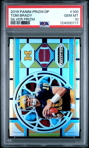 2019 Panini Prizm Draft Picks Tom Brady [Silver Prizm] #100 card