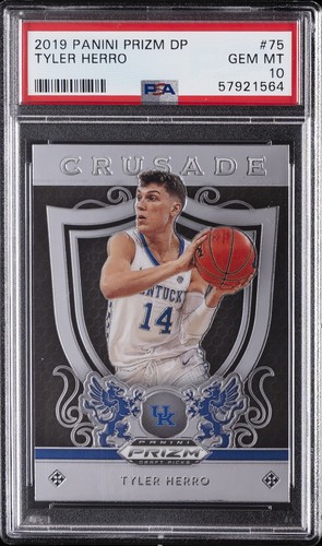 2019 Panini Prizm Draft Picks Tyler Herro #75 card