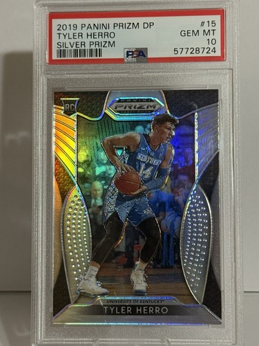 2019 Panini Prizm Draft Picks Tyler Herro [Silver Prizm] #15 card