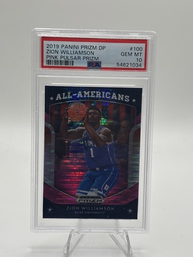 2019 Panini Prizm Draft Picks Zion Williamson [Pink Pulsar Prizm] #100 card