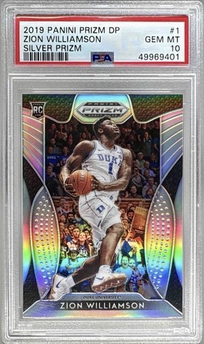2019 Panini Prizm Draft Picks Zion Williamson [Silver Prizm] #1 card