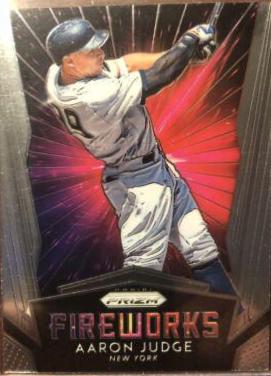 2019 Panini Prizm Fireworks Aaron Judge #F13 card