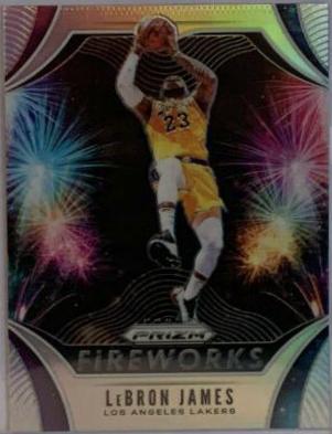 2019 Panini Prizm Fireworks LeBron James #2 card