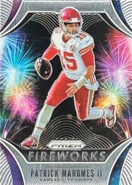 2019 Panini Prizm Fireworks Patrick Mahomes II #FW-PM card