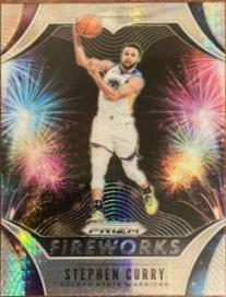 2019 Panini Prizm Fireworks Stephen Curry #3 card