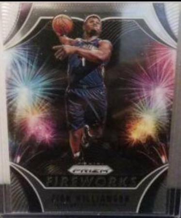 2019 Panini Prizm Fireworks Zion Williamson #26 card