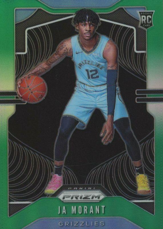 2019 Panini Prizm Ja Morant [Green Prizm] #249 card