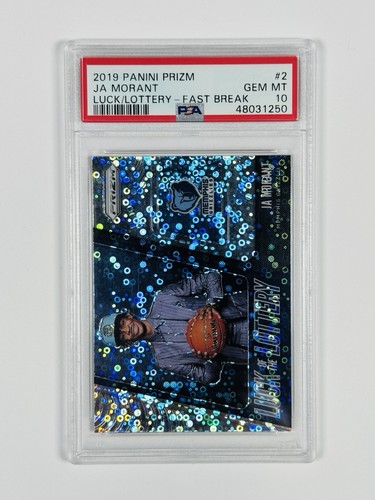 2019 Panini Prizm Luck of the Lottery JA Morant [Fast Break] #2 card