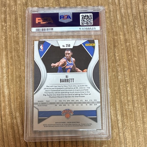 2019 Panini Prizm RJ Barrett #250 card