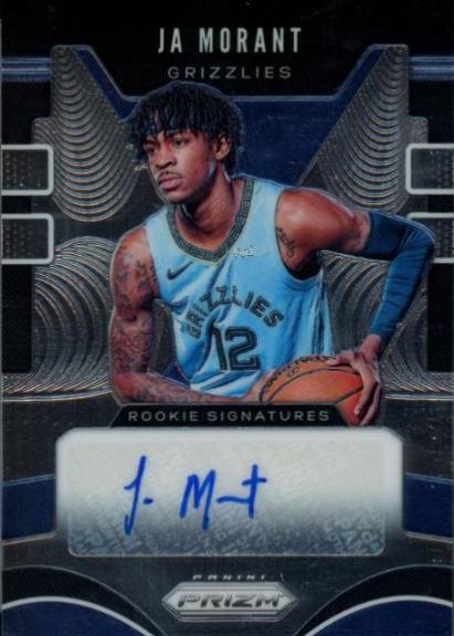 2019 Panini Prizm Rookie Signatures JA Morant #RS-JMT card