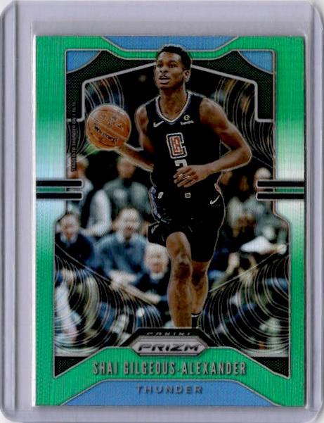 2019 Panini Prizm Shai Gilgeous-Alexander [Green Prizm] #122 card