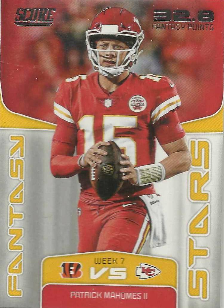 2019 Panini Score Fantasy Stars Patrick Mahomes II #FS-1 card