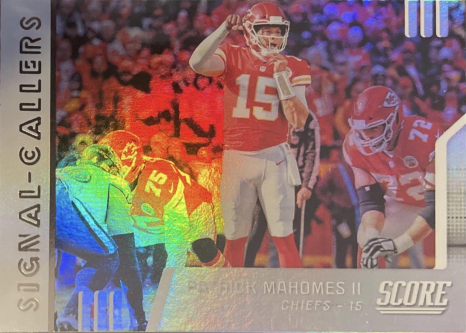 2019 Panini Score Signal Callers Patrick Mahomes II #SC-18 card