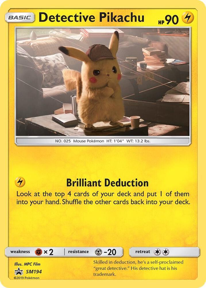 2019 Promo Detective Pikachu #SM194 card