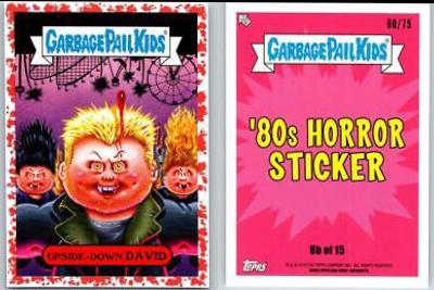 2019 Revenge of the Horror-ible Upside-Down DAVID [Red] #8b card