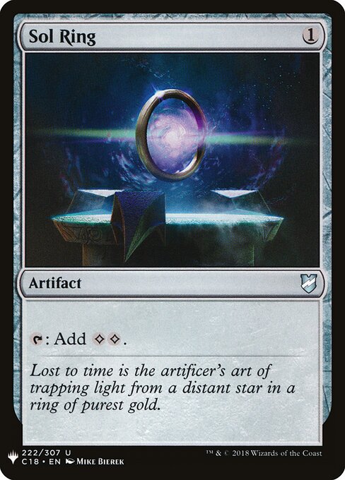 2019 The List Sol Ring #C18-222 card