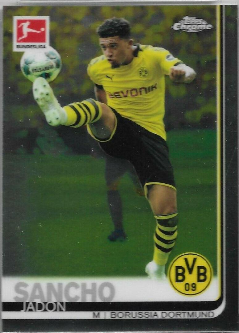 2019 Topps Chrome Bundesliga Jadon Sancho #25 card