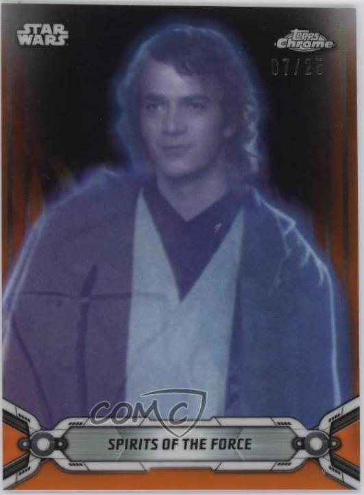 2019 Topps Chrome Legacy Spirits of the Force [Orange Refractor] #149 card
