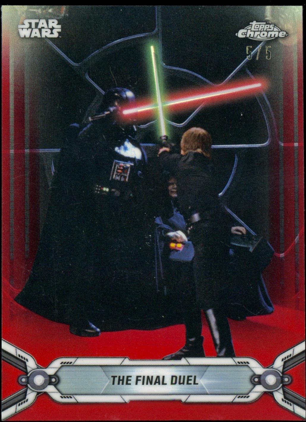 2019 Topps Chrome Legacy The Final Duel [Red Refractor] #145 card