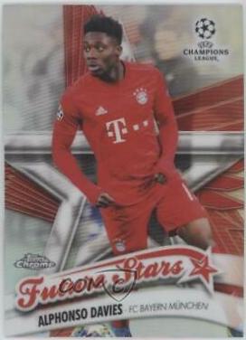 2019 Topps Chrome UEFA Champions League Future Stars Alphonso Davies #FS-AD card