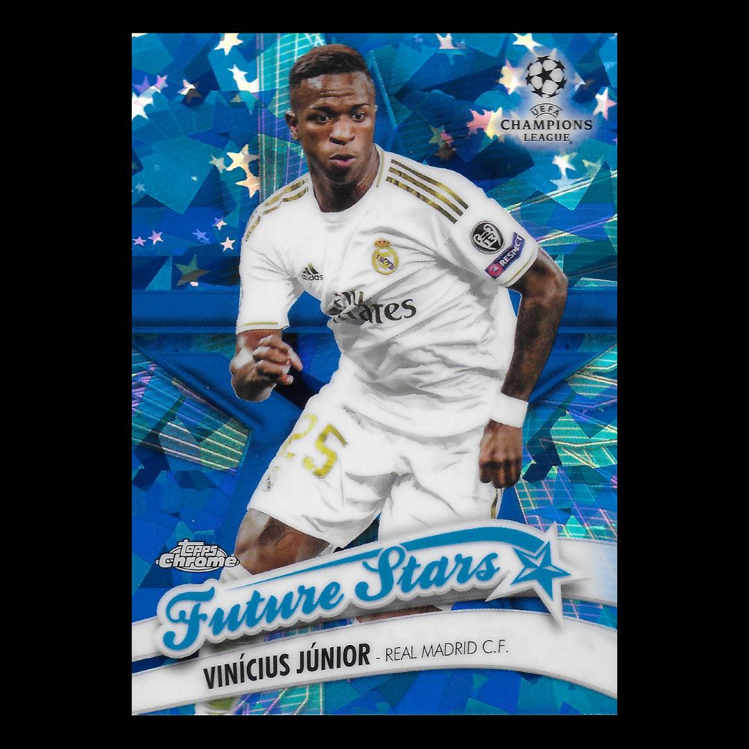 2019 Topps Chrome UEFA Champions League Future Stars Vinicius Junior #FS-VJ card