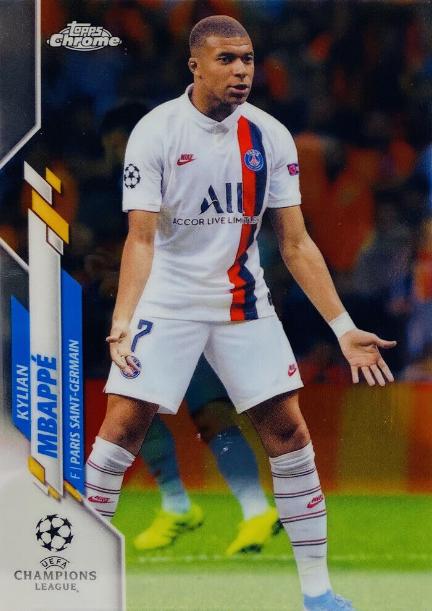 2019 Topps Chrome UEFA Champions League Kylian Mbappe #26 card