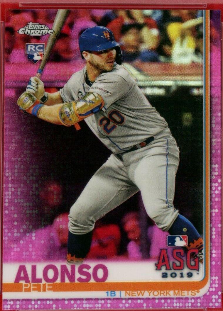 2019 Topps Chrome Update Pete Alonso [Pink Refractor] #86 card