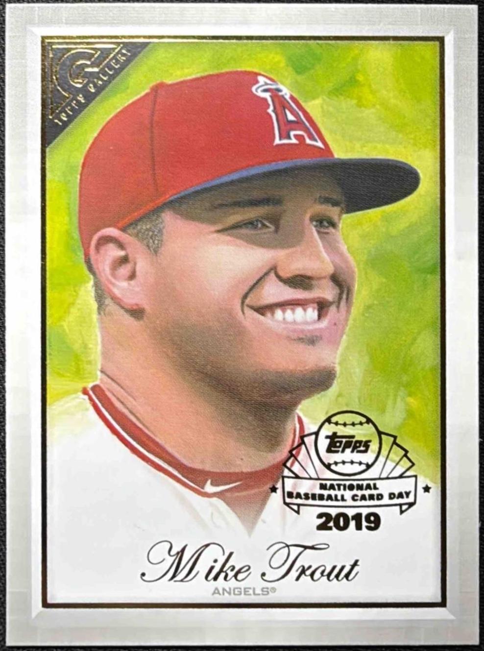 2019 Topps Gallery National Baseball Card Day Mike Trout #GP-MT card