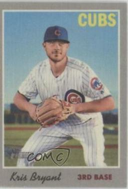 2019 Topps Heritage 1970 Cloth Stickers Kris Bryant #2 card