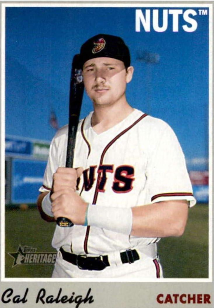 2019 Topps Heritage Minor League Cal Raleigh #62 card