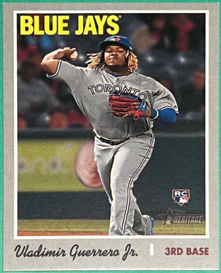 2019 Topps Heritage Vladimir Guerrero Jr. [Action] #504 card