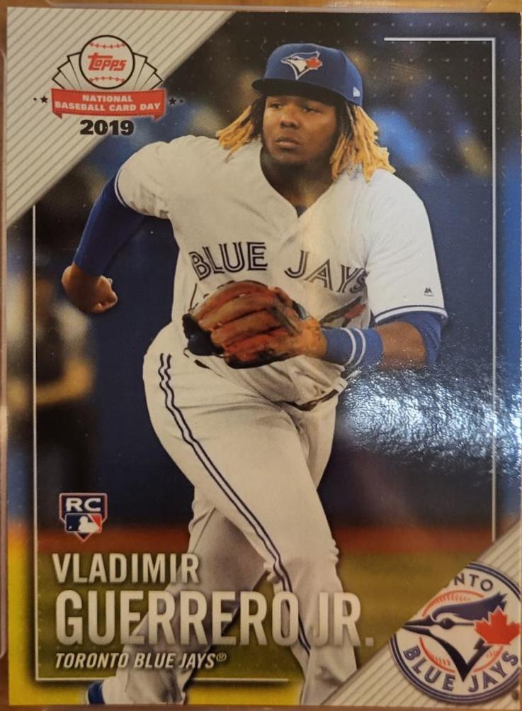 2019 Topps National Baseball Card Day Vladimir Guerrero Jr #NTCDG-2 card