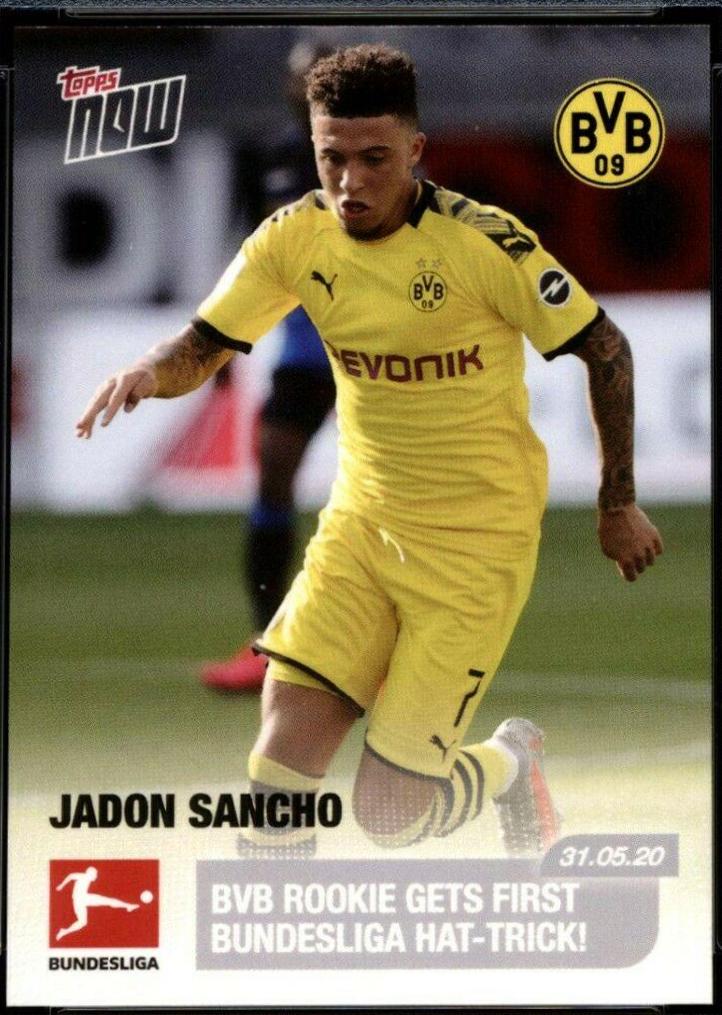 2019 Topps Now Bundesliga Jadon Sancho #165 card
