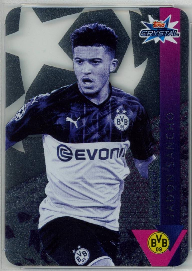 2019 Topps UEFA Champions League Crystal Jadon Sancho #107 card