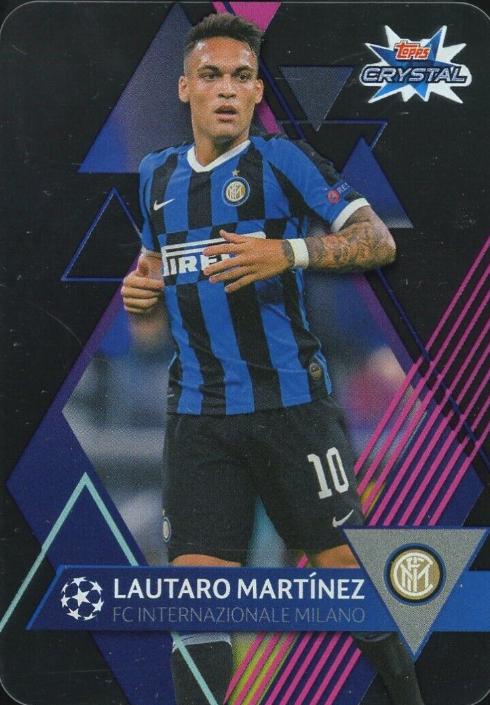 2019 Topps UEFA Champions League Crystal Lautaro Martinez #74 card