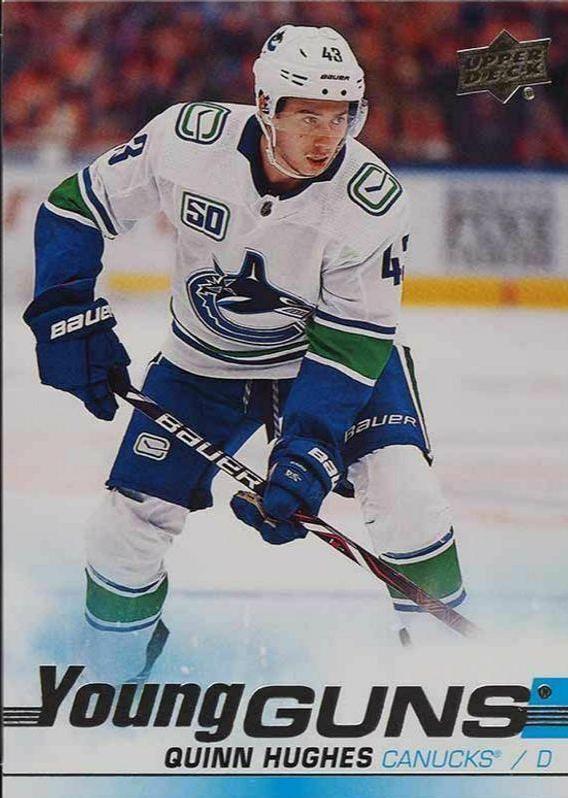 2019 Upper Deck Quinn Hughes #249 card