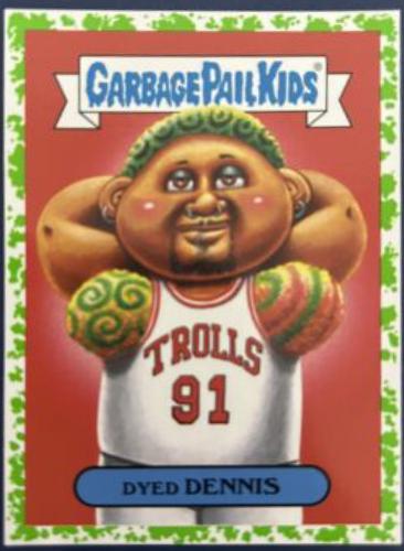 2019 We Hate the 90s Dyed DENNIS [Green] #7a card