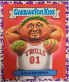 2019 We Hate the 90s Dyed DENNIS [Purple] #7a card