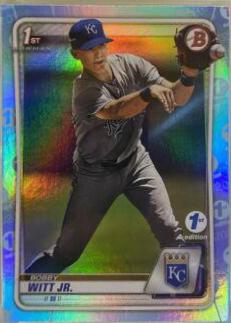 2020 Bowman 1st Edition Bobby Witt Jr. [Sky Blue Foil] #BFE-25 card
