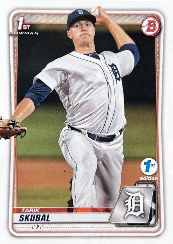 2020 Bowman 1st Edition Tarik Skubal #BFE-108 card