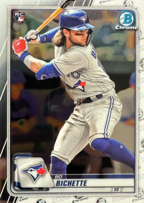 2020 Bowman Chrome Bo Bichette #50 card