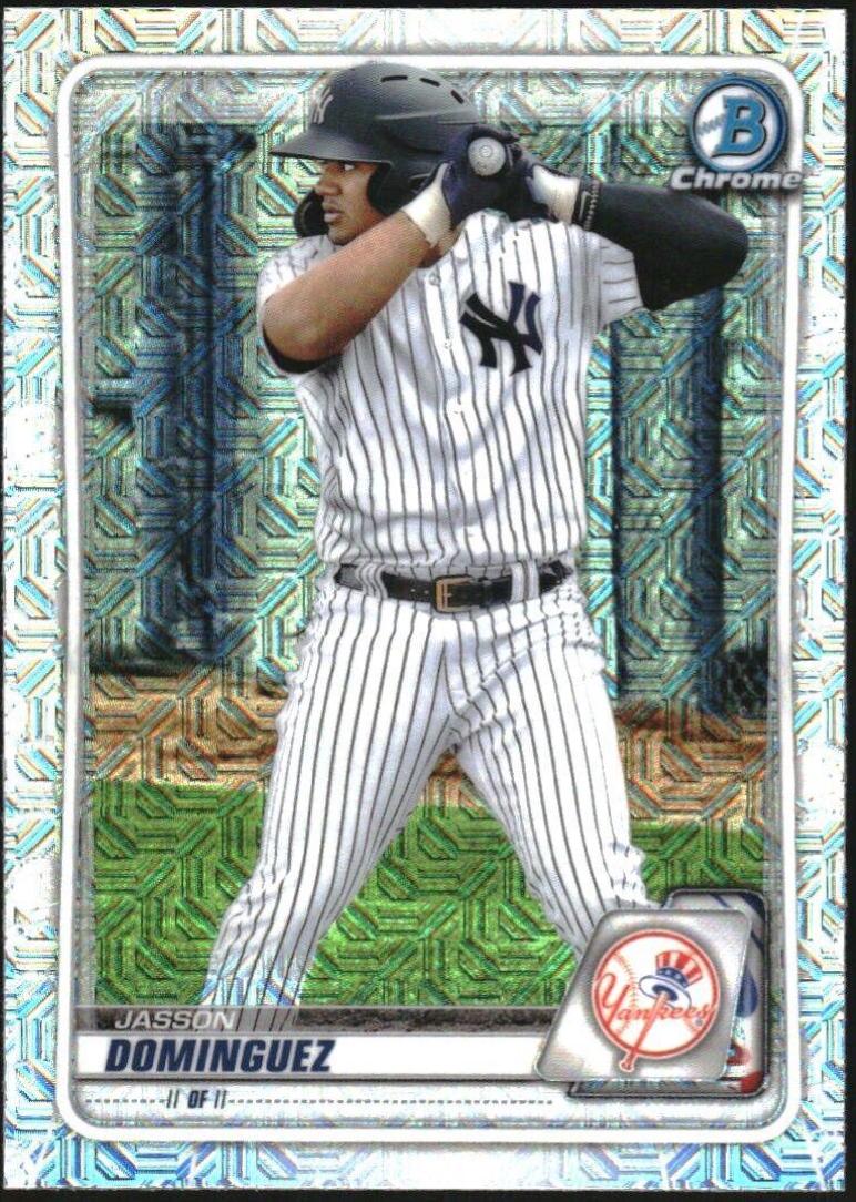 2020 Bowman Chrome Prospects Jasson Dominguez [Mega Box Mojo Refractor] #BCP-243 card