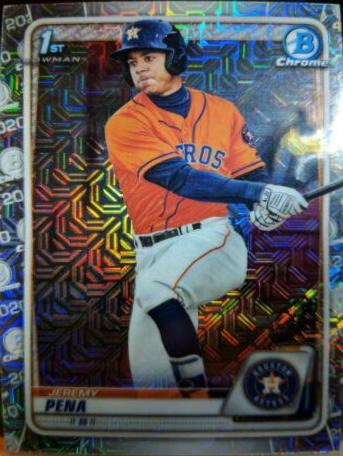 2020 Bowman Chrome Prospects Jeremy Pena [Mega Box Mojo Refractor] #BCP-61 card
