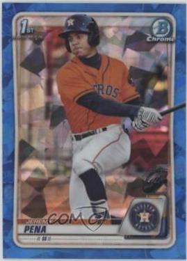 2020 Bowman Chrome Prospects Sapphire Jeremy Pena #BCP-61 card