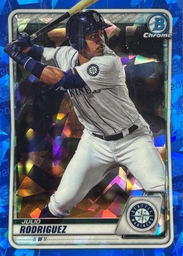 2020 Bowman Chrome Prospects Sapphire Julio Rodriguez #BCP-19 card
