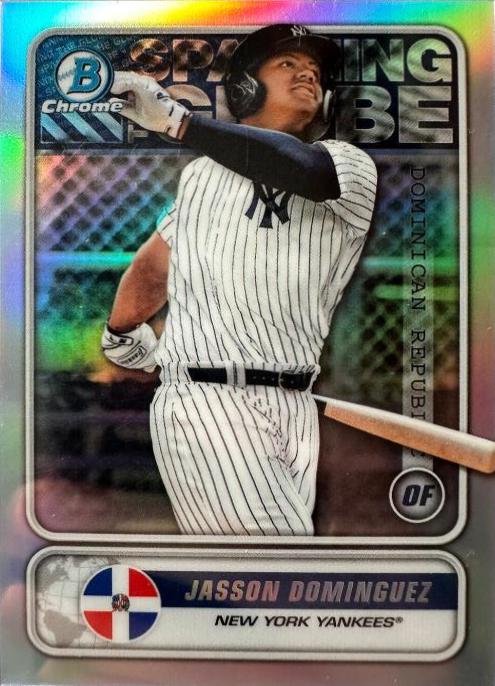 2020 Bowman Chrome Spanning the Globe Jasson Dominguez #STG-JD card