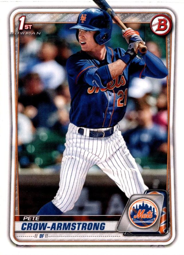 2020 Bowman Draft Pete Crow Armstrong #BD-72 card