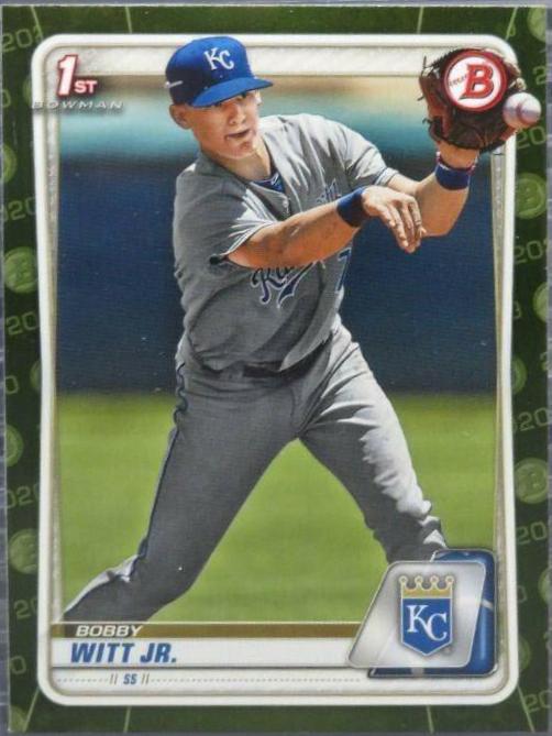 2020 Bowman Paper Prospects Bobby Witt Jr. [Camo] #BP-25 card