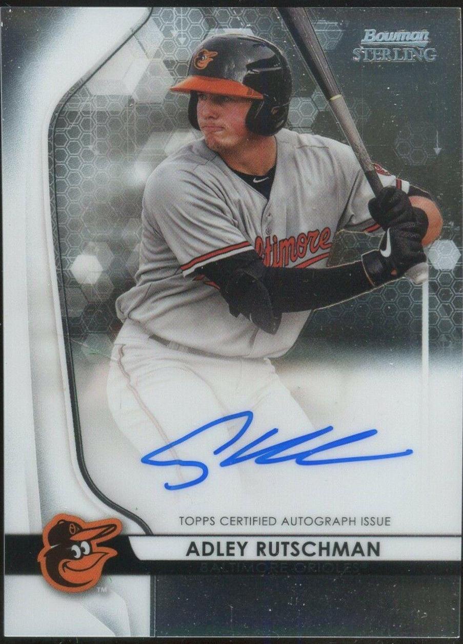 2020 Bowman Sterling Prospect Autographs Adley Rutschman #AR card