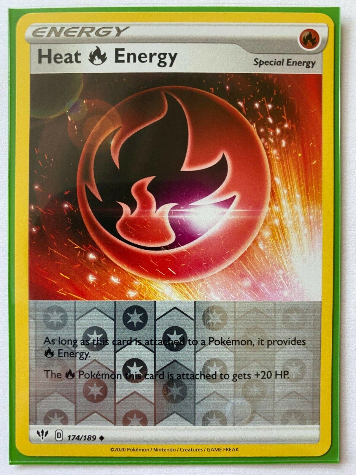 2020 Darkness Ablaze Heat Energy [Reverse Holo] #174 card